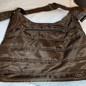 Lug Cable Car Large Satchel Tote Crossbody Travel Bag Purse